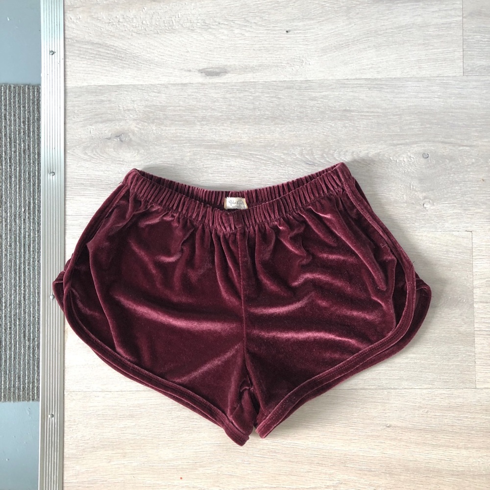 Brandy Melville velvet shorts